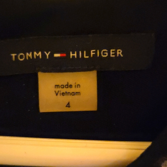 Tommy Hilfiger Elegant Navy Blue and Red Floral Dress - Picture 4 of 4